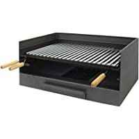Imex El Zorro Cajón para Barbacoa con Parrilla de INOX- 50 x 40 x 33 cm- GRIS- 71514